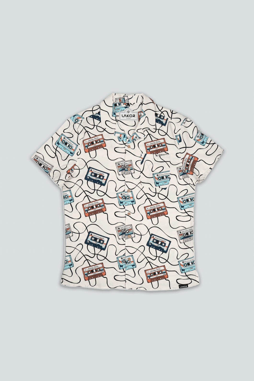 Roadtrip Mixtape Short Sleeve Shirt (Star White)