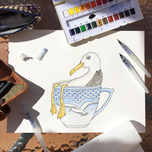 Last inn bildet i Galleri-visningsprogrammet, Seagull In A Cup Poster

