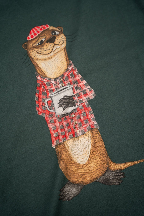 An Otter Coffee T-shirt (Green Gables)