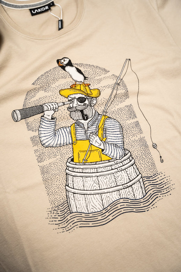 Fishing in a Barrel T-shirt (White Pepper)