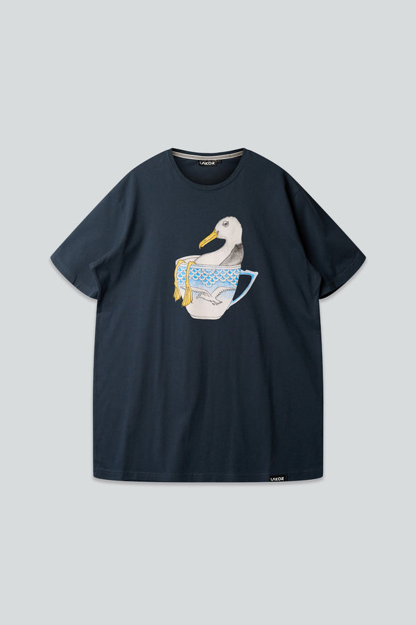 Seagull in a Cup T-shirt (Blueberry)