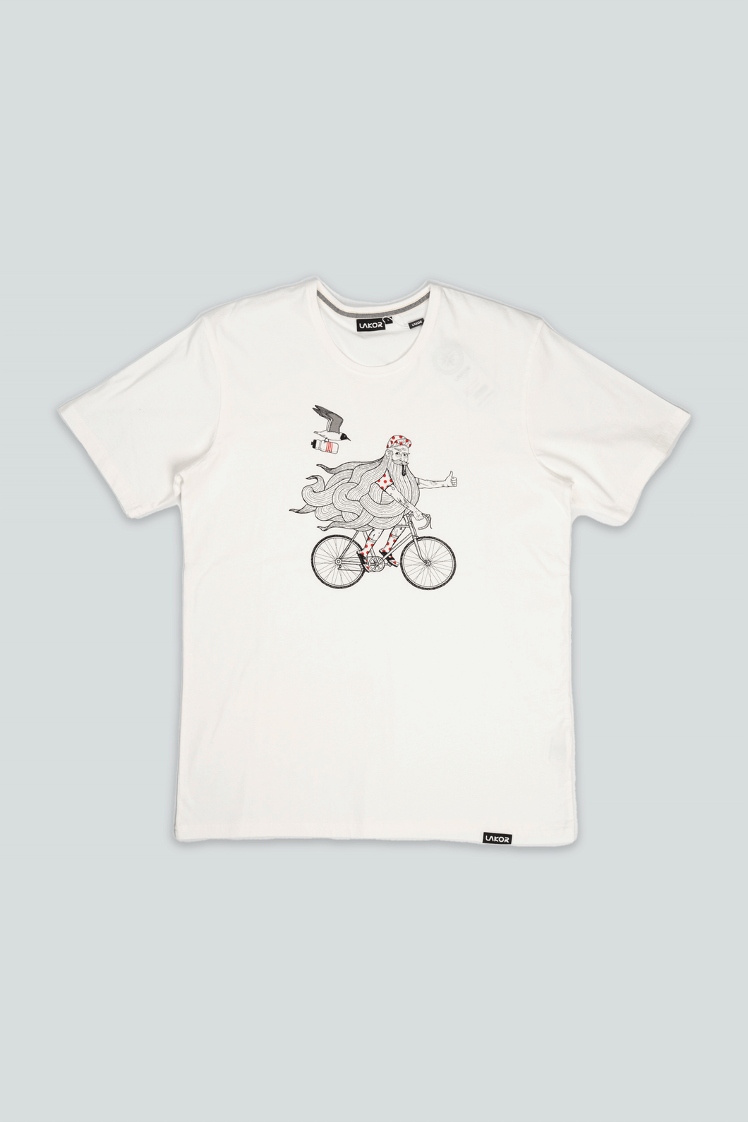 Beard on a Bike T-shirt (Star White)