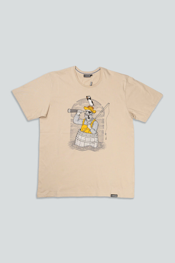 Fishing in a Barrel T-shirt (White Pepper)