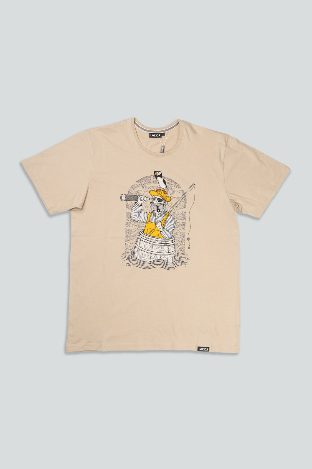 Fishing in a Barrel T-shirt (White Pepper)