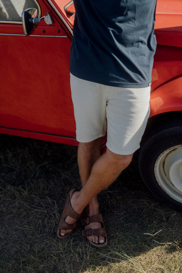 Velvet Shorts (Off White)