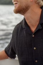 Last inn bildet i Galleri-visningsprogrammet, Coastline Short Sleeve Shirt (Moonless Night)
