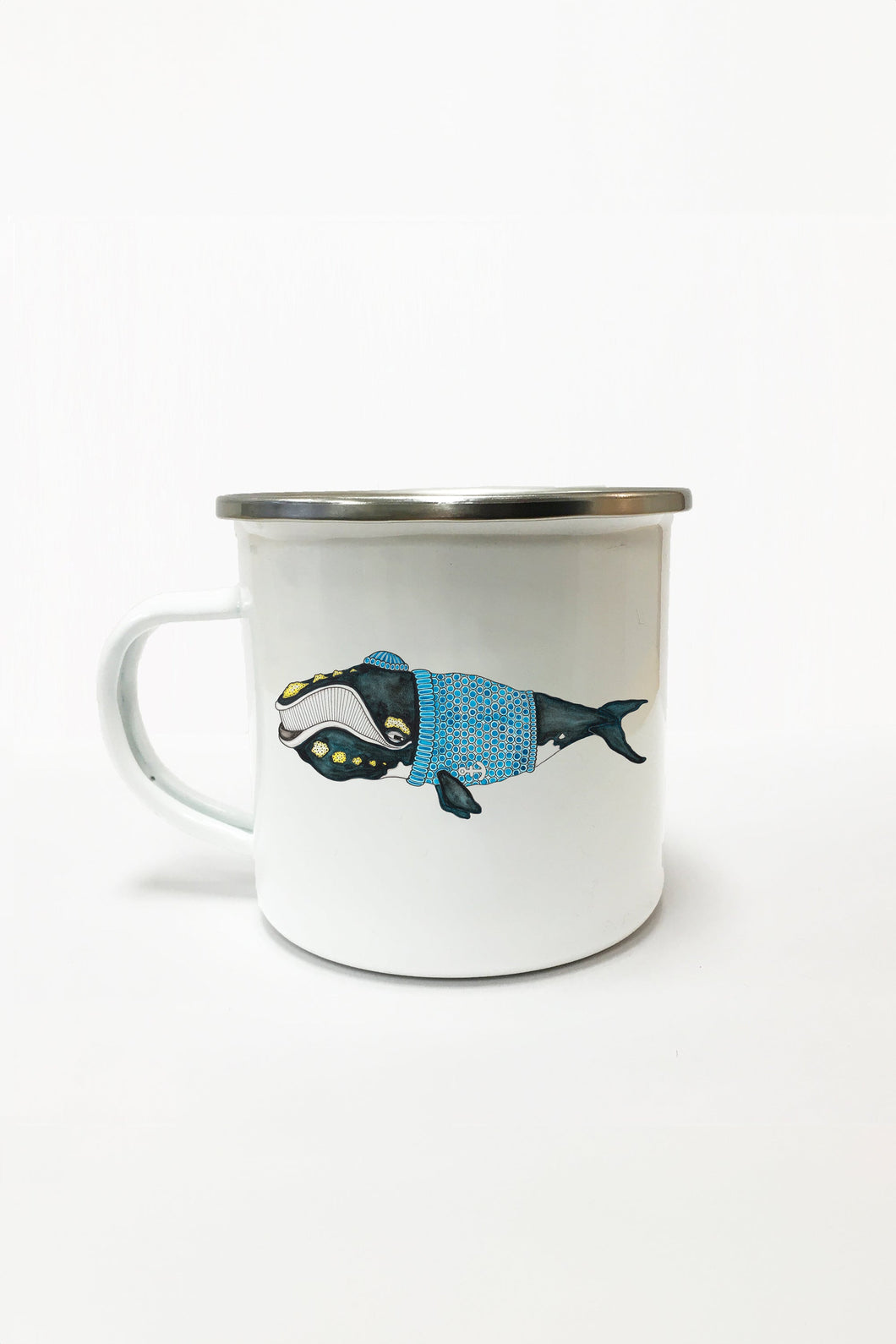 Northern Right Whale Enamel Mug