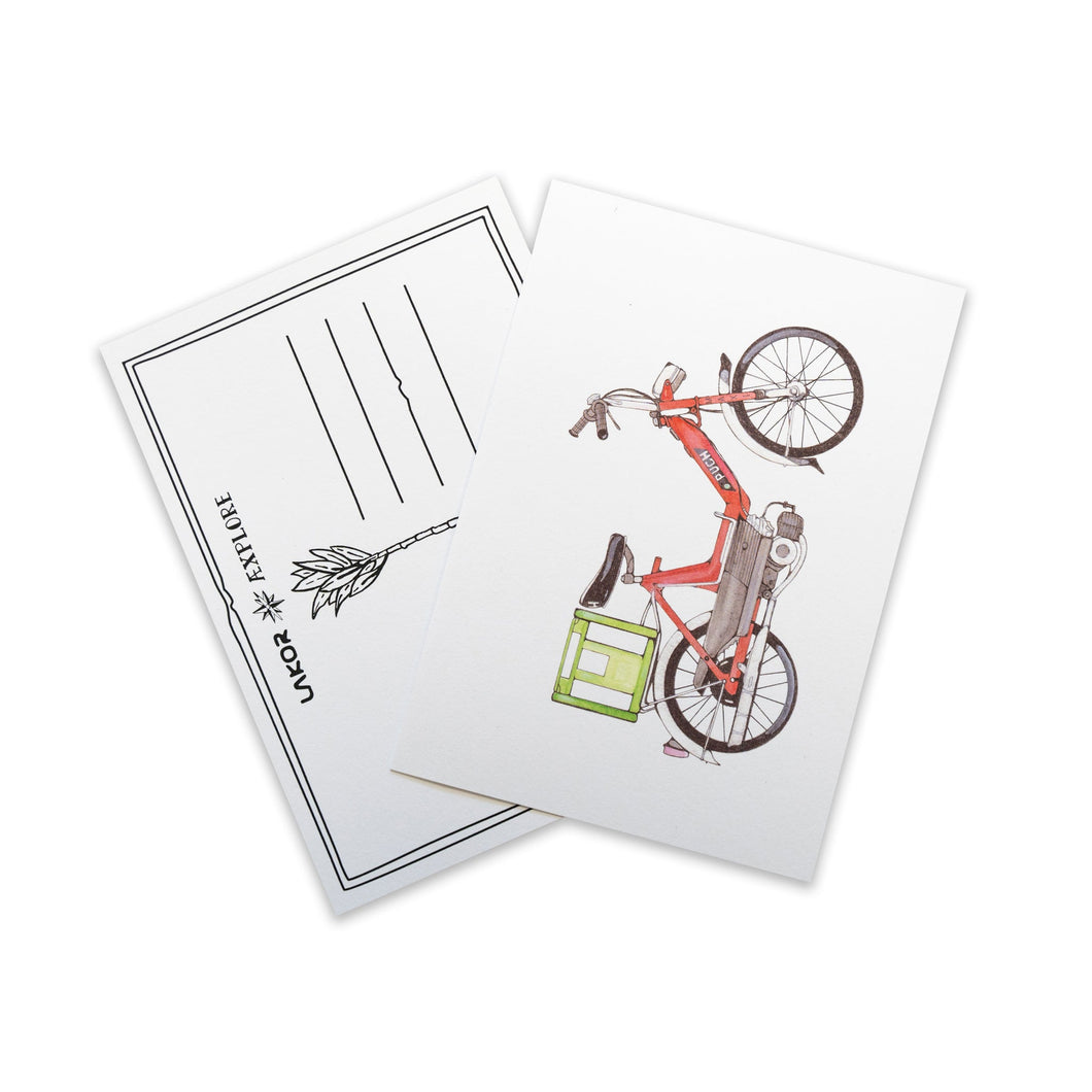 Red Puch Postcard