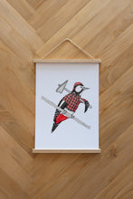 Last inn bildet i Galleri-visningsprogrammet, Woodpecker Plakat
