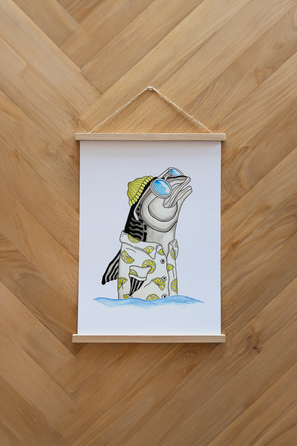 Mackerel Lemon Poster