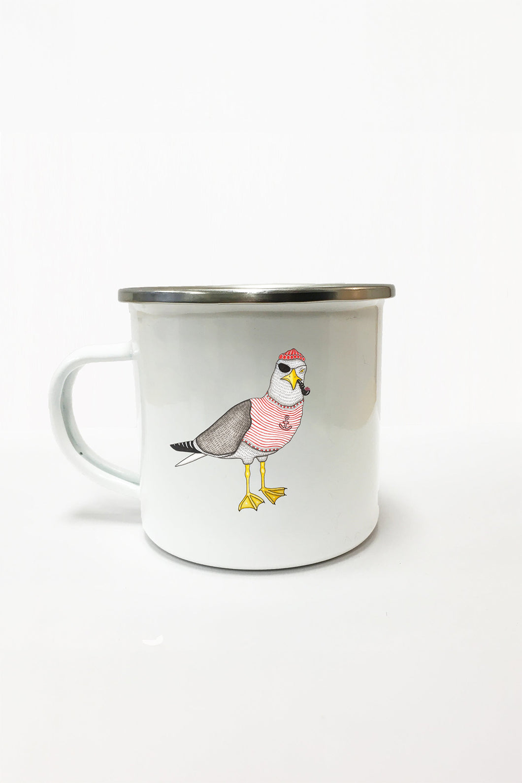 Seaborn Seagull Enamel Mug
